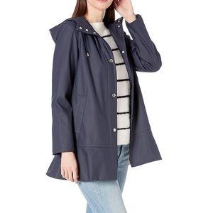 Kate Spade Navy Peplum Raincoat Size XS